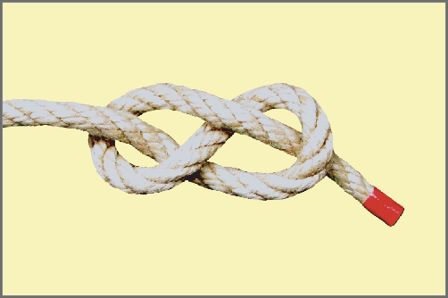 Seemannsknoten - Achtknoten / Anleitung Schritt 4: Nun haben Sie eine Acht geformt und können den Knoten zuziehen. Fertig ist der Achtknoten.