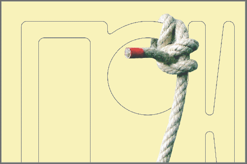 Seemannsknoten - Rundtörn mit zwei halben Schlägen / Anleitung Schritt 7: Ziehen Sie den Knoten fest. Fertig ist der Rundtörn mit zwei halben Schlägen.